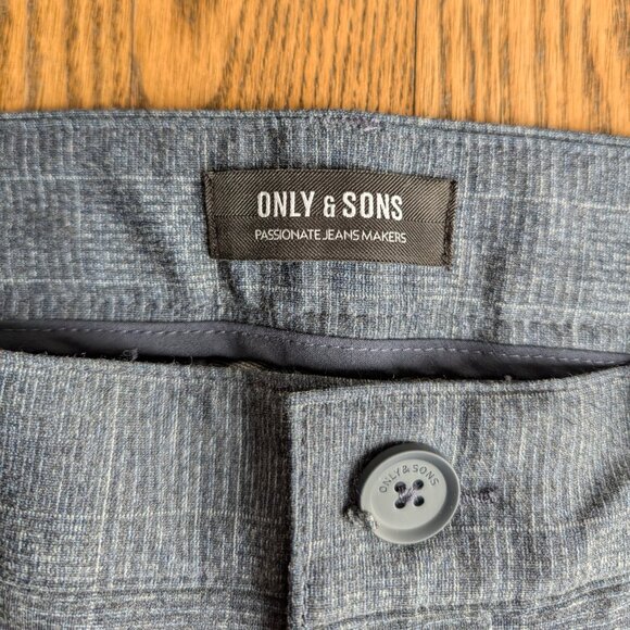 NWT Only & Sons Check Pants - Men’s 32x30 (Prof. Hemmed) - Picture 2 of 4